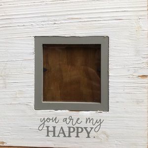 Aged Wooden Photo Frame